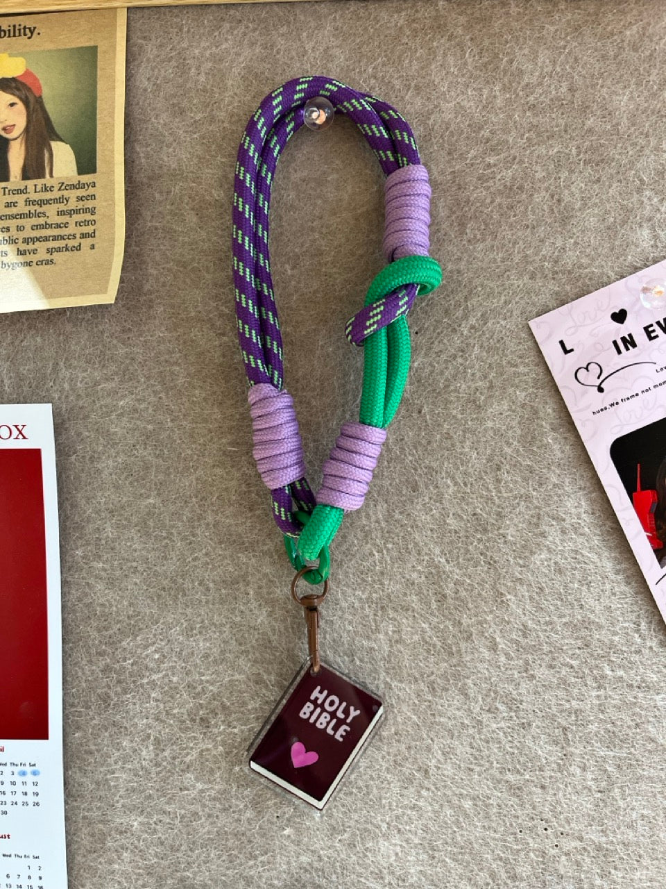 Christian Dopamine Bag Charm / Faith-based Colorful Accessory