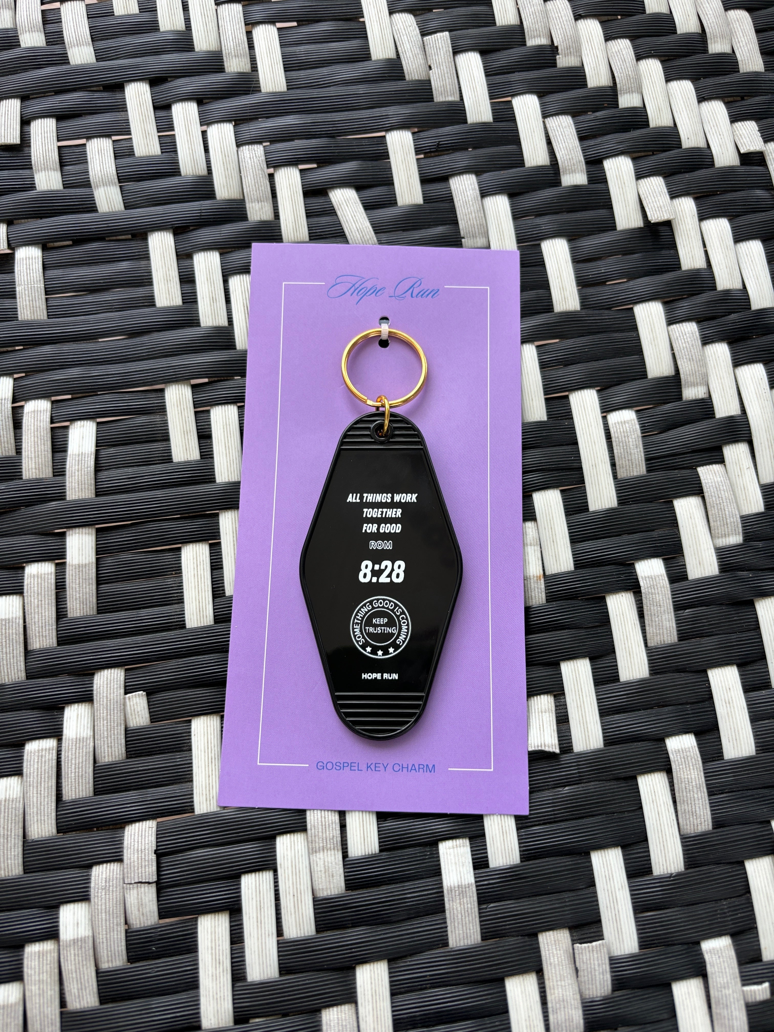 Gospel motel key charm潮酷菱形牌吊飾
