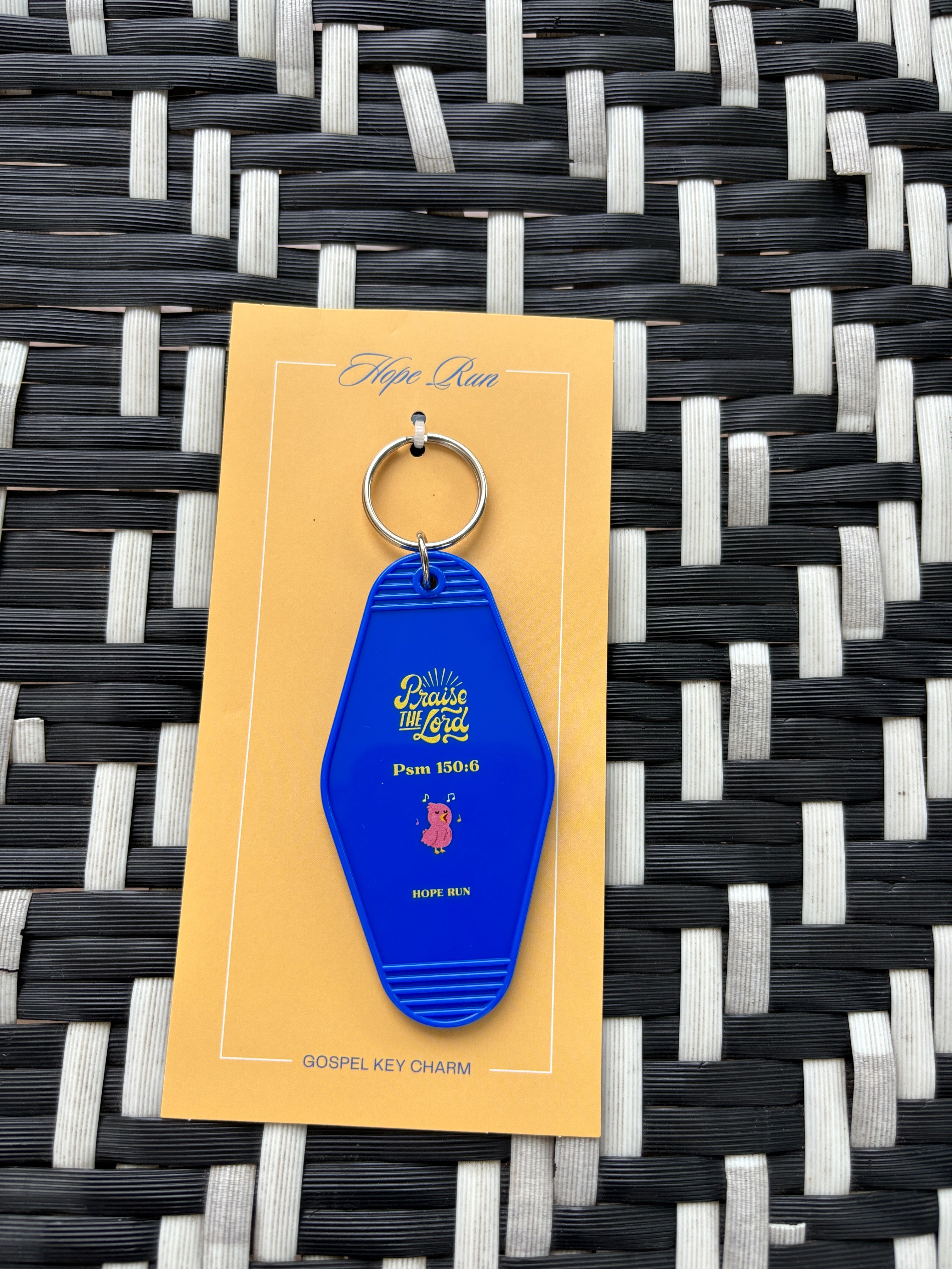 Gospel motel key charm潮酷菱形牌吊飾
