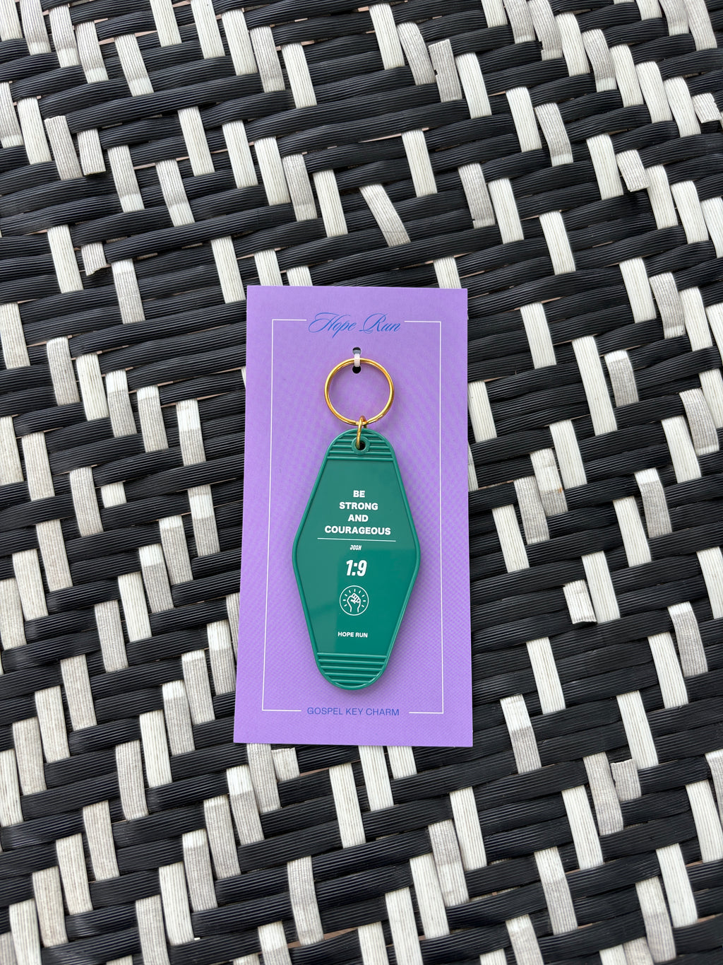Gospel motel key charm潮酷菱形牌吊飾