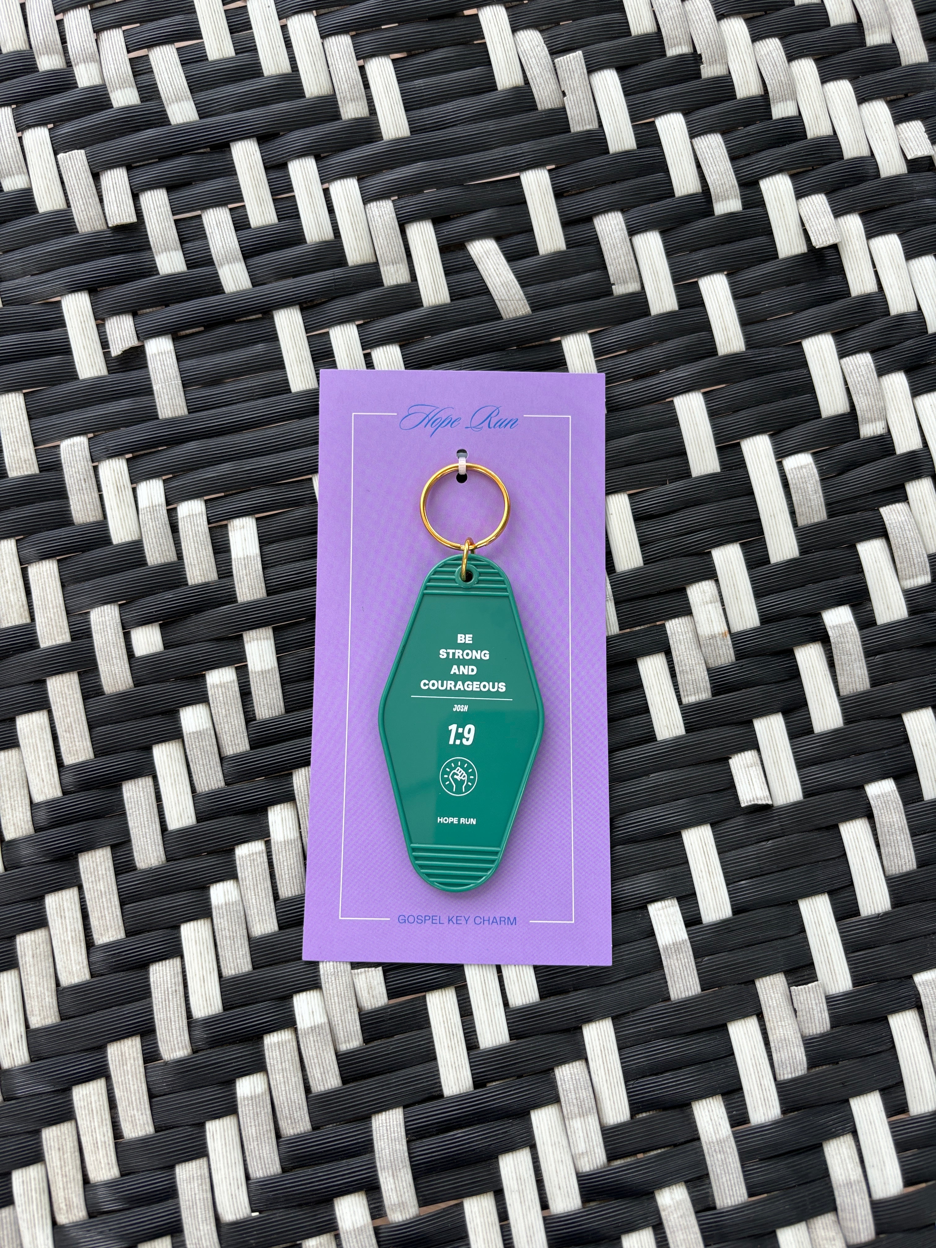 Gospel motel key charm潮酷菱形牌吊飾