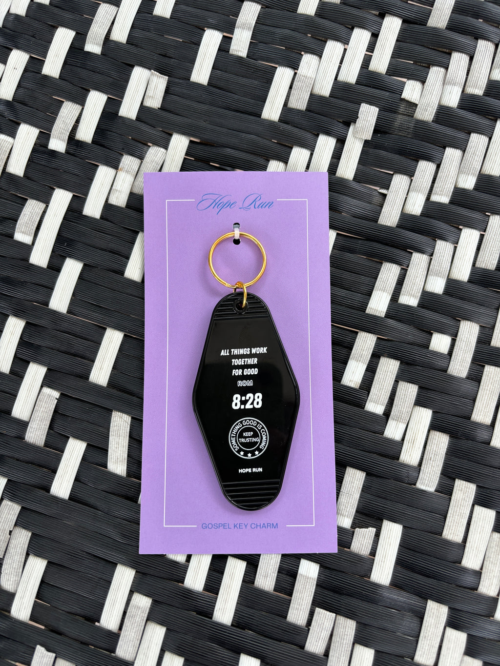 Gospel motel key charm潮酷菱形牌吊飾